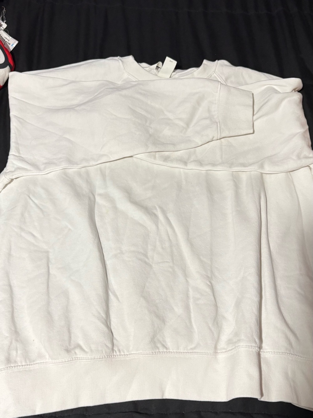H&M White Girls' Crewneck Pullover Sweatshirt
